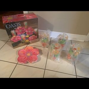 Oasis Hawaiian Set of 4